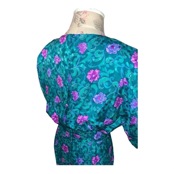 - Maggy London by Jeannene Booher 100% Silk Vintage Dress Size 12 - Picture 10 of 14